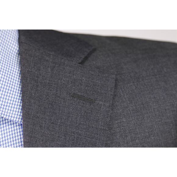 Suitsupply Napoli Solid Gray 2-Btn Super 110's Wool Blazer Jacket 36R - Picture 5 of 11